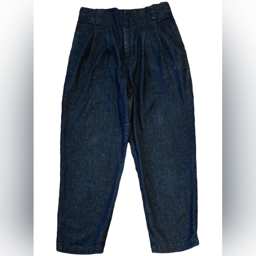 Ag Adriano Goldschmied Yasmeen Lightweight Denim Pleated Wide Leg Jeans Size 27r